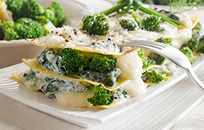 Lasagne with Broccoli and Cooked Ham